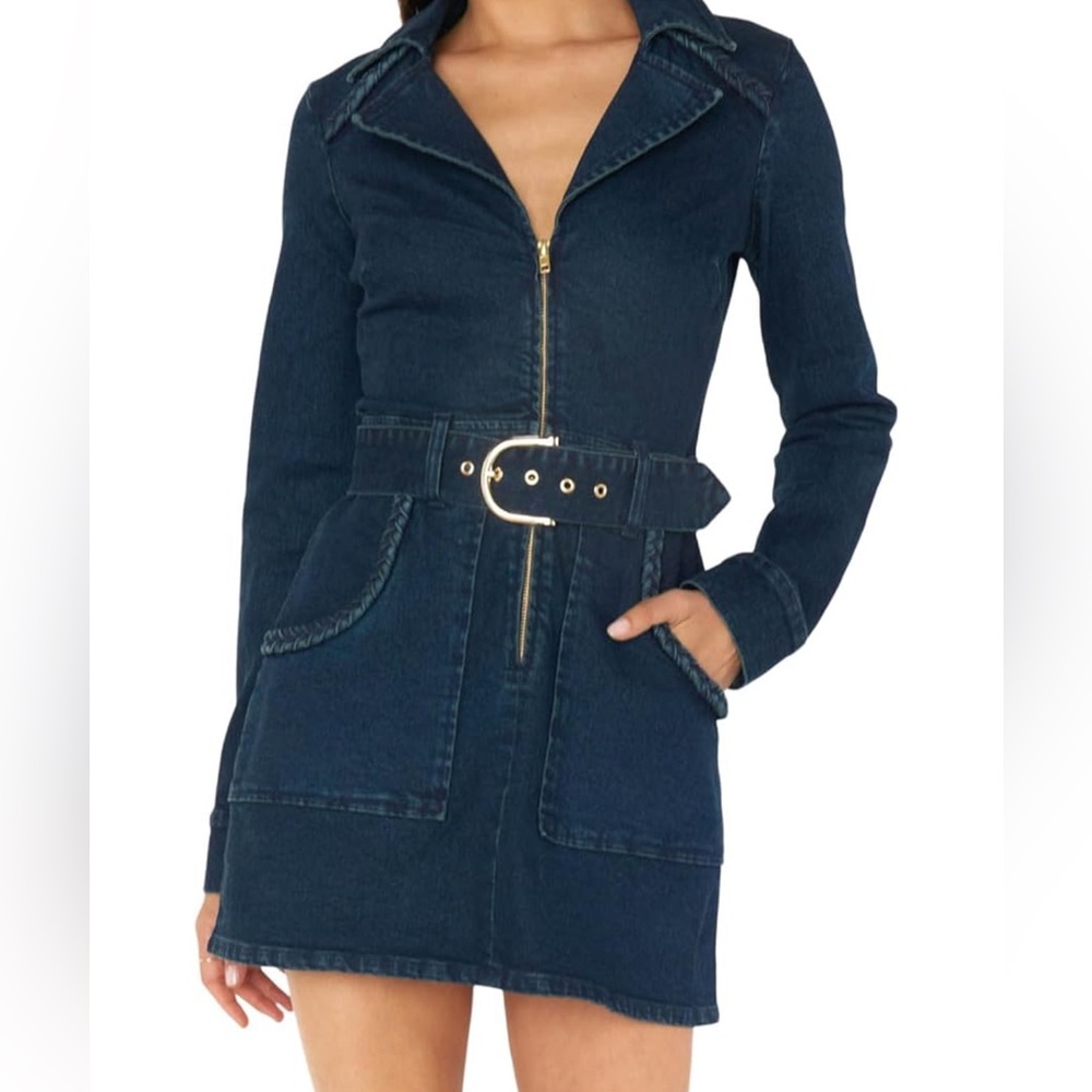 Show me your Mumu Outlaw long sleeve dress- Large